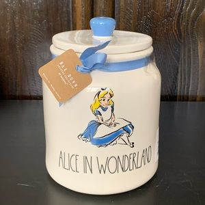 Rae Dunn Disney ALICE IN WONDERLAND Medium Ceramic Canister